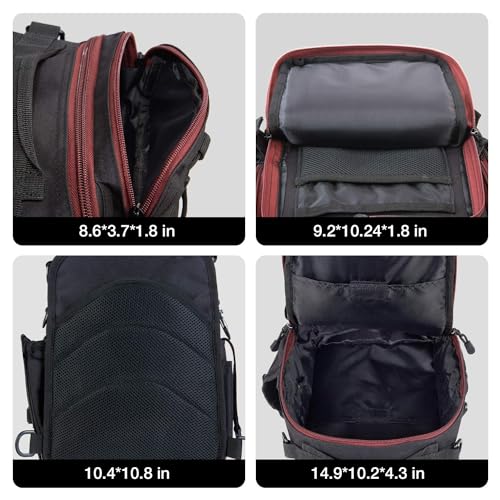 Lightweight Sling Fishing Tackle Bag with Rod & Gear Holder O68080