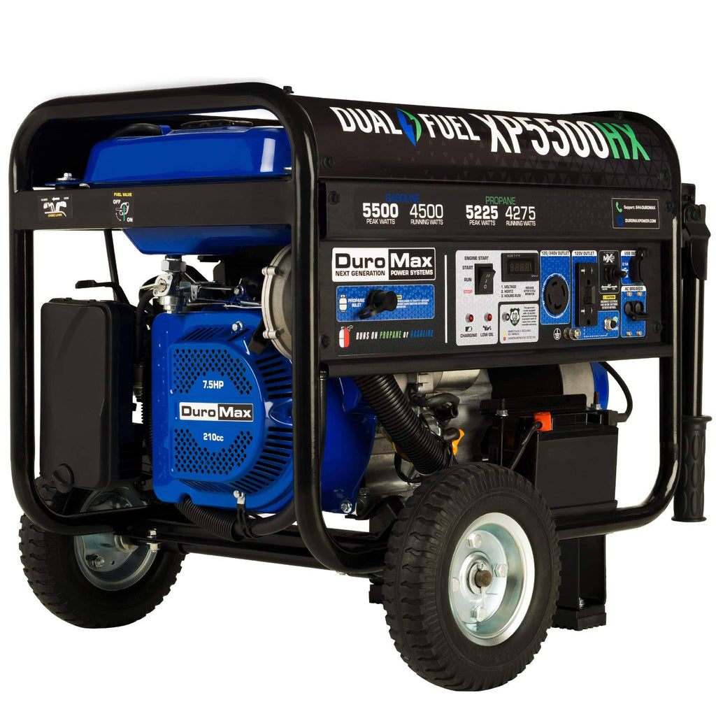 5,500/4,500-Watt Dual Fuel Gasoline/Propane Portable Generator K594