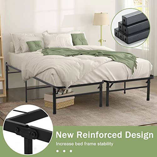 14 Inch Black Steel Twin Bed Frame B252