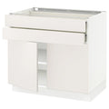 White 2 Door 2 Drawer Base Cabinet K85415