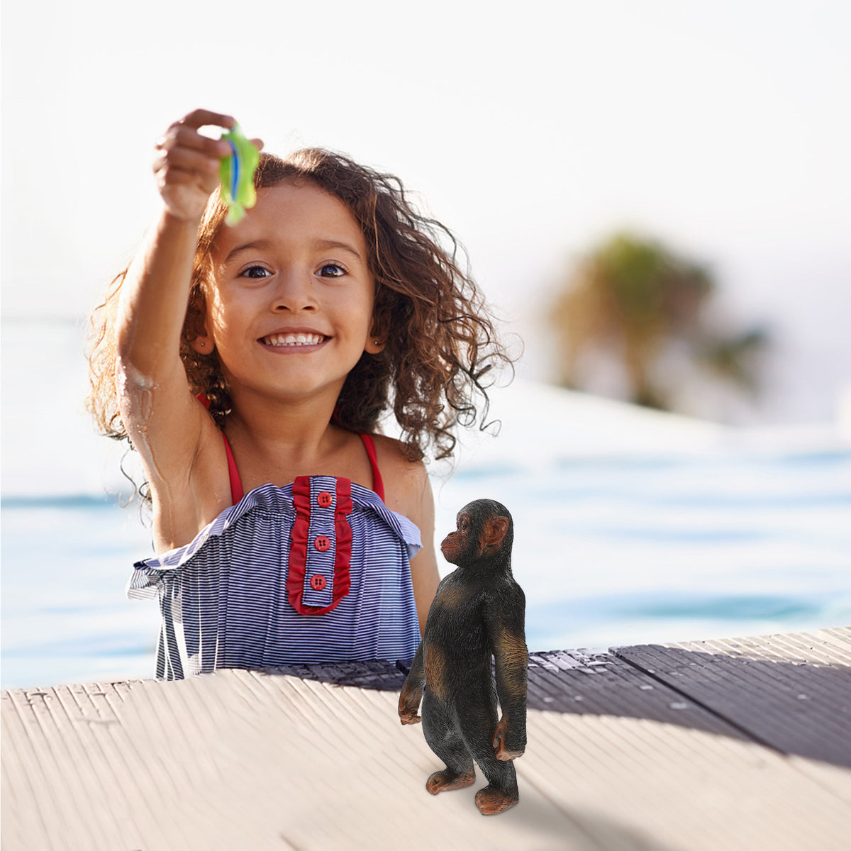 Mini Gorilla Decor Animal Figurine Plastic Toy T160873