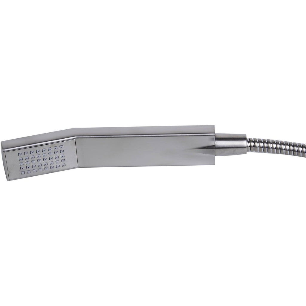 Polished Chrome Single Lever Floor Mounted Tub Filler Mixer with Hand Held Shower Head O33182