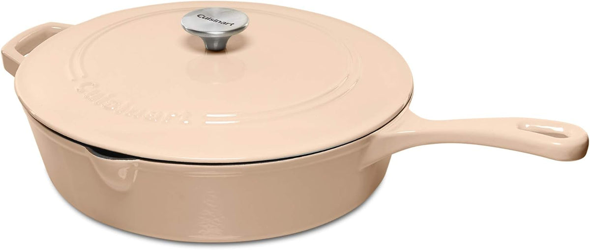 Enameled Cast Iron 12-Inch Chicken Fryer with Cover U235765