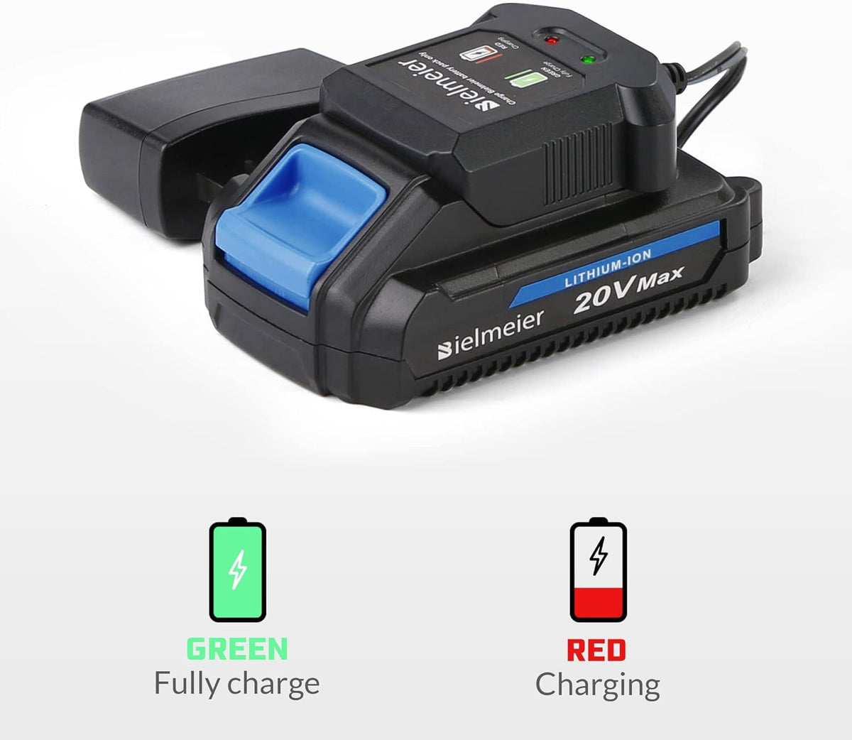 Cordless Electric Leaf Blower with 2.0 Ah Battery & Charger E321
