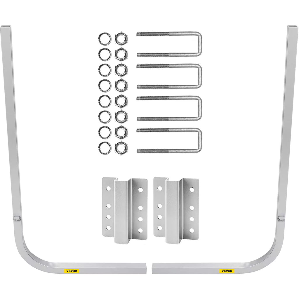 Boat Trailer Guide-on, 46", One Pair Aluminum, Adjustable Width, Complete Mounting Accessories V344