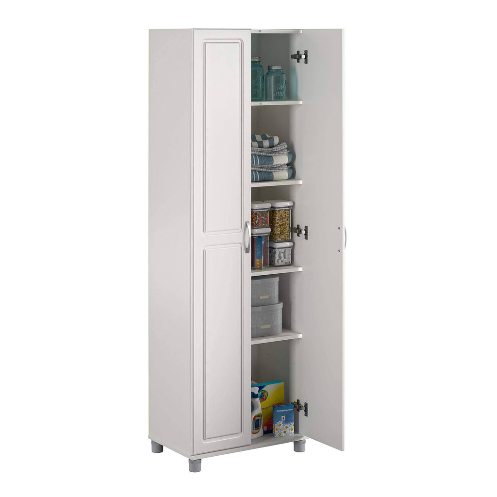 White Utility Storage Cabinet K6296