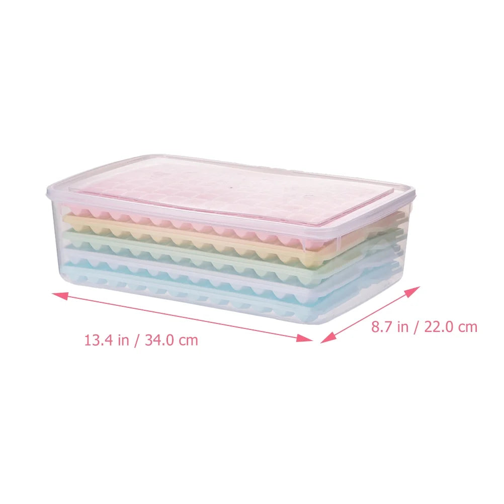 Silicone Ice Cube Mold Tray with Lid N8256