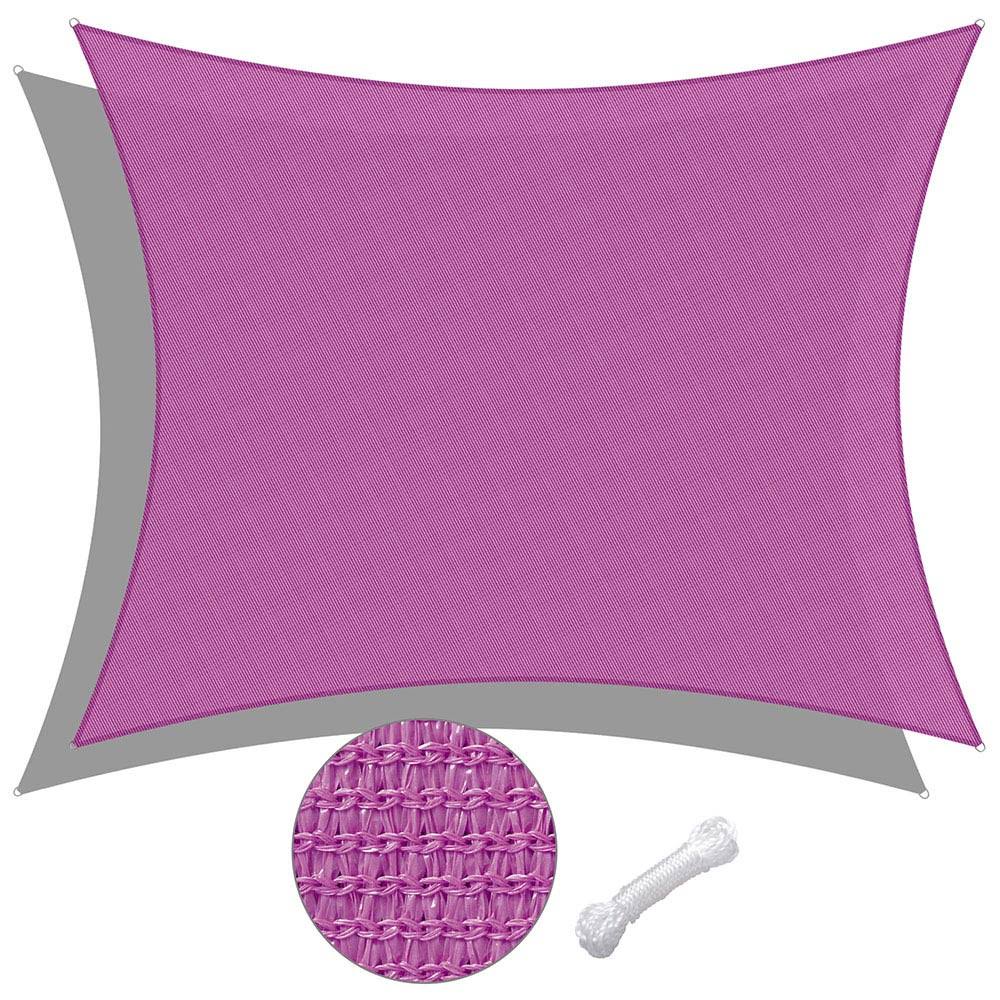 Fuchsia Rectangle Sun Shade Canopy 20ftx16ft C79239