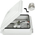 White Lid RV Roof Vent with 12V Vent Fan F726775