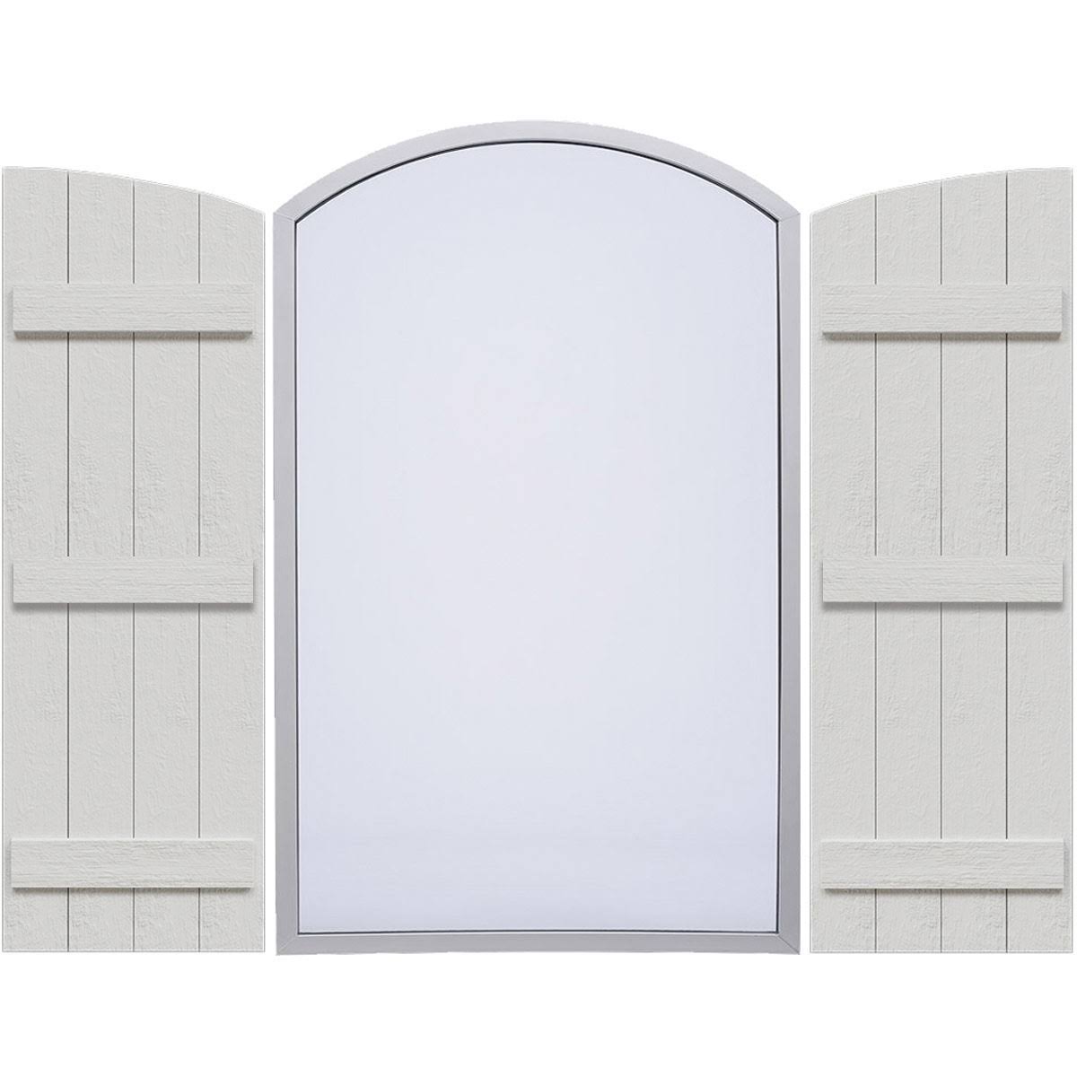 Rustic Faux Wood Shutters E376