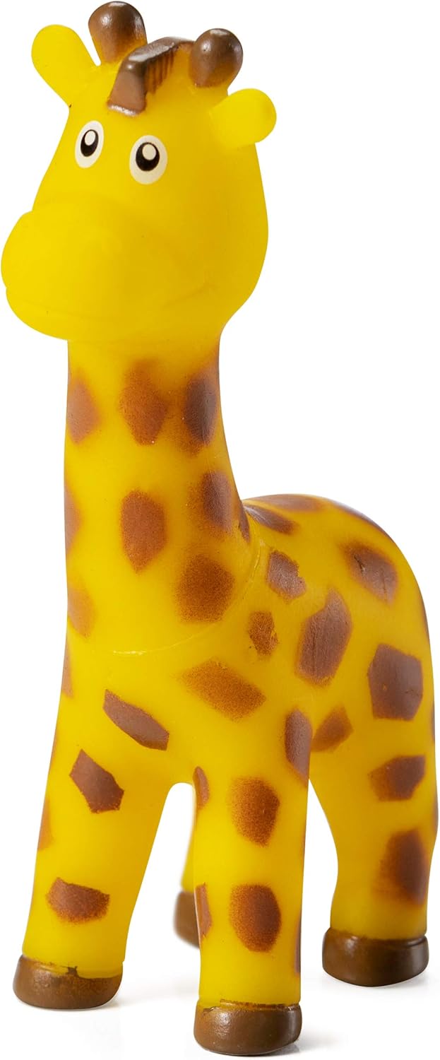 12 Pack Vinyl Safari Jungle Animals Bath Tub Toy H31639