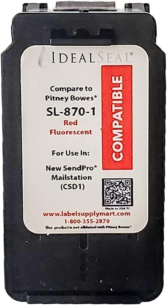 Red Ink Cartridge for Mailstation, Pack of 2 B10607
