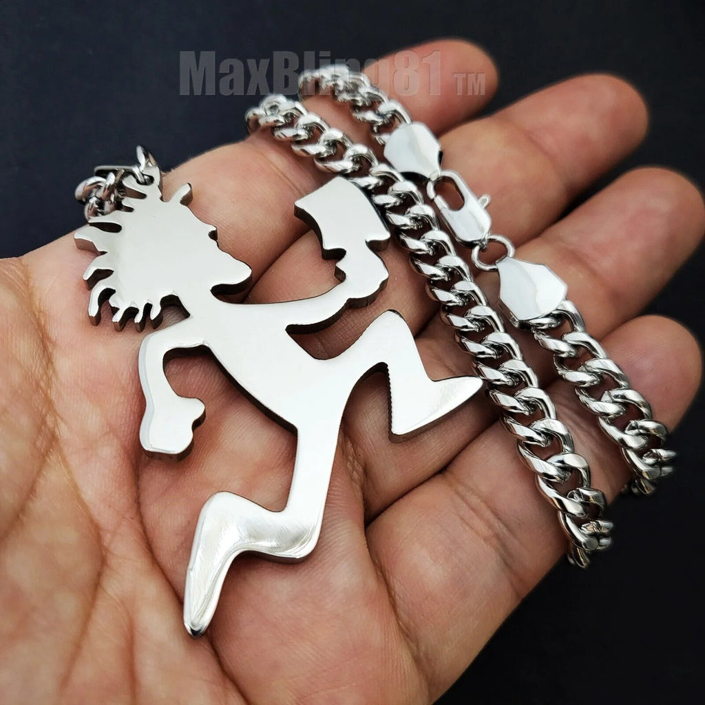 Stainless Steel Cuban Chain Necklace F241560
