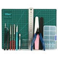 19pcs DIY Modeler Basic Tools Craft Set Hobby Model Building Kit Grinding F645067