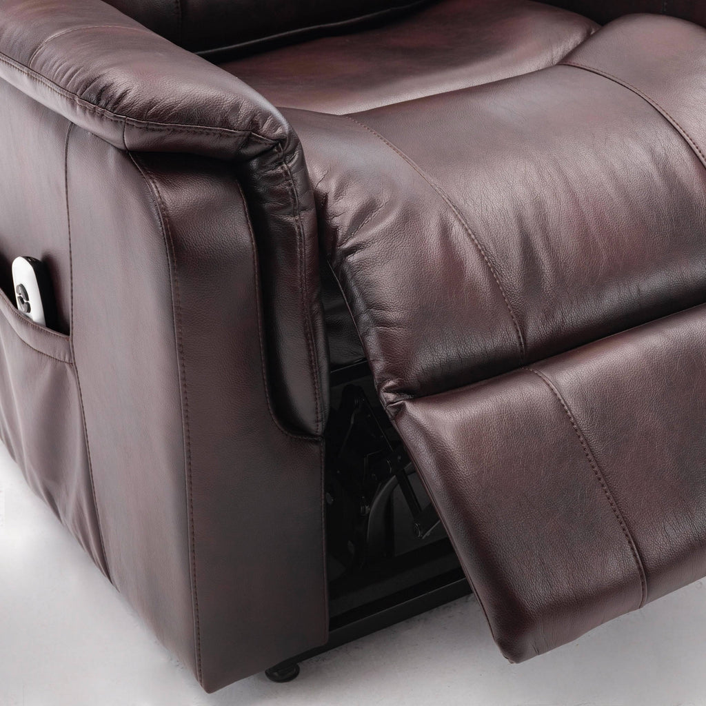 Midnight Blue Faux Leather Recliner Lift Chair M5775