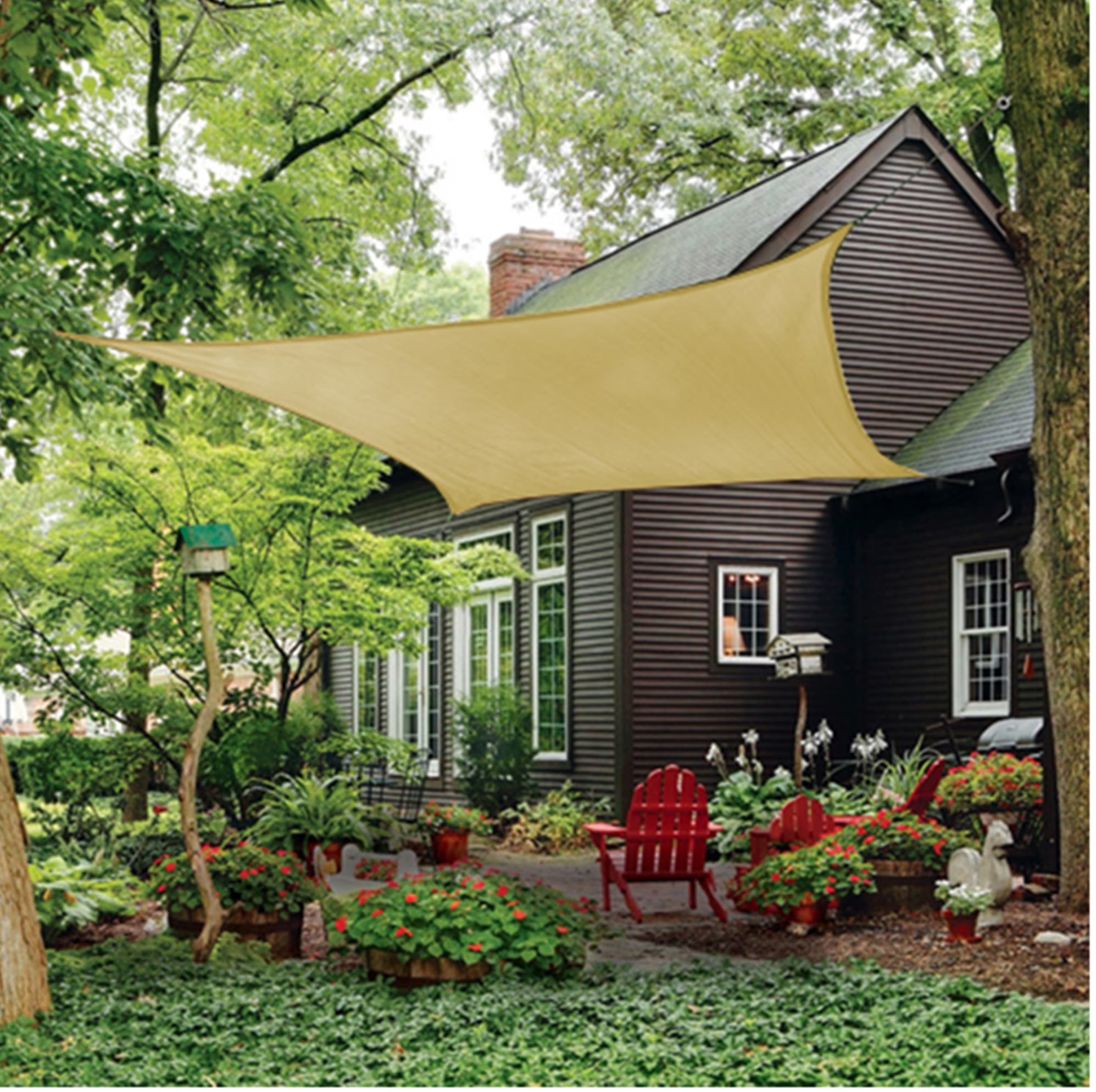 Sand 12 ft. Quadrilateral Sun Shade Sail C879517