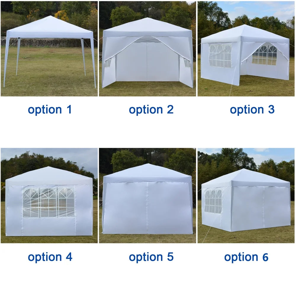 White Pop up Canopy Tent with Carry Bag P424