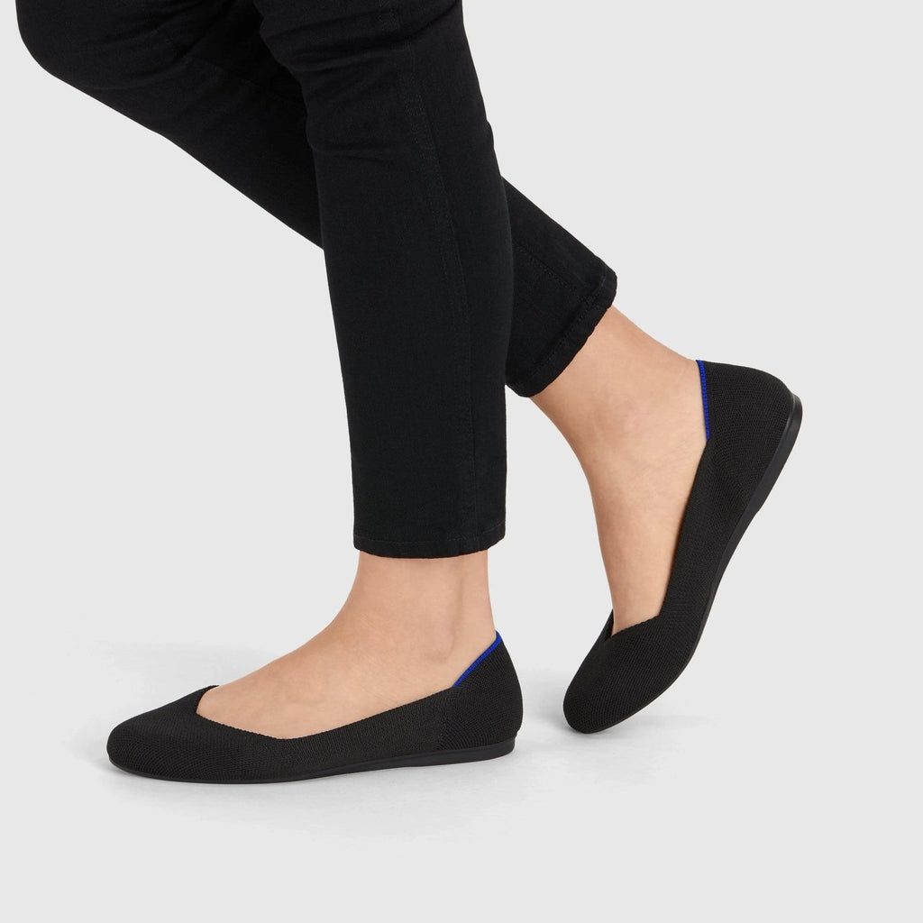 Black Flat Shoes Y2556