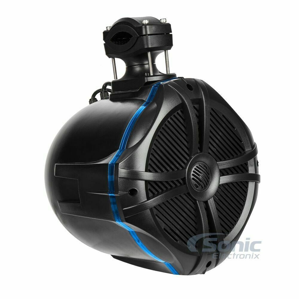 600W 8" 4-Ohms Marine Tower Speakers with RGB Lights and Remote C336