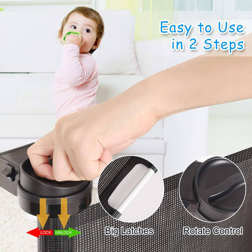 Retractable Baby Gate Safety Mesh Gate N30496