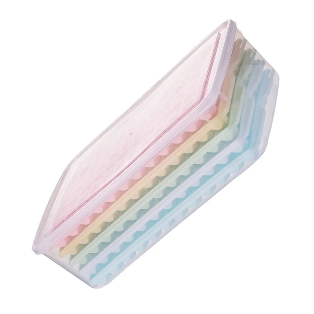 Silicone Ice Cube Mold Tray with Lid N8256