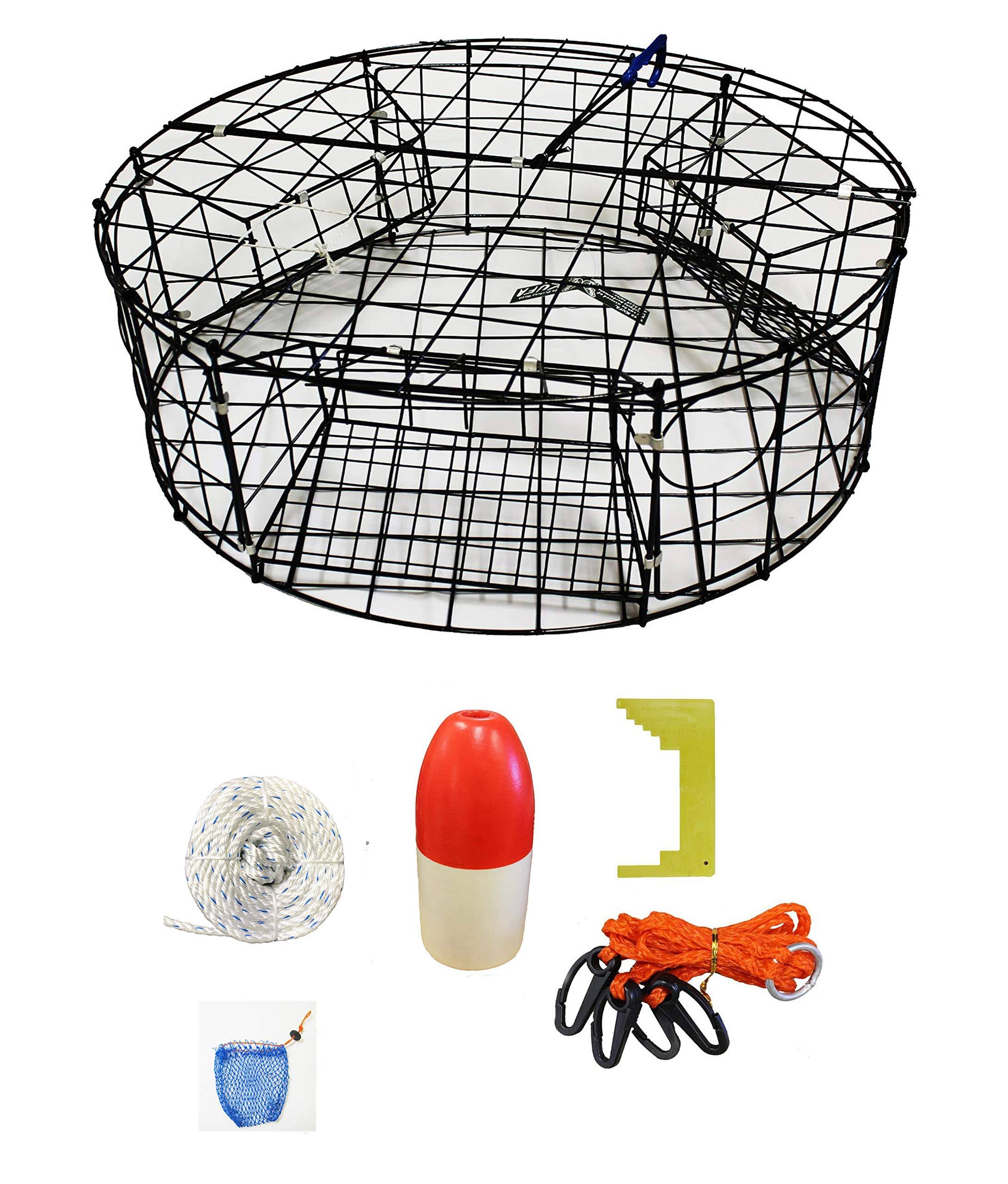 Vinyl Coated Round Crab Trap with Accessory Kit B1435