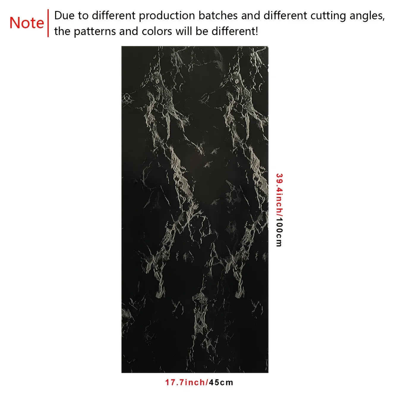 Black Silvery Marble Crack Pattern Waterproof Peel And Stick Wallpaper U2330