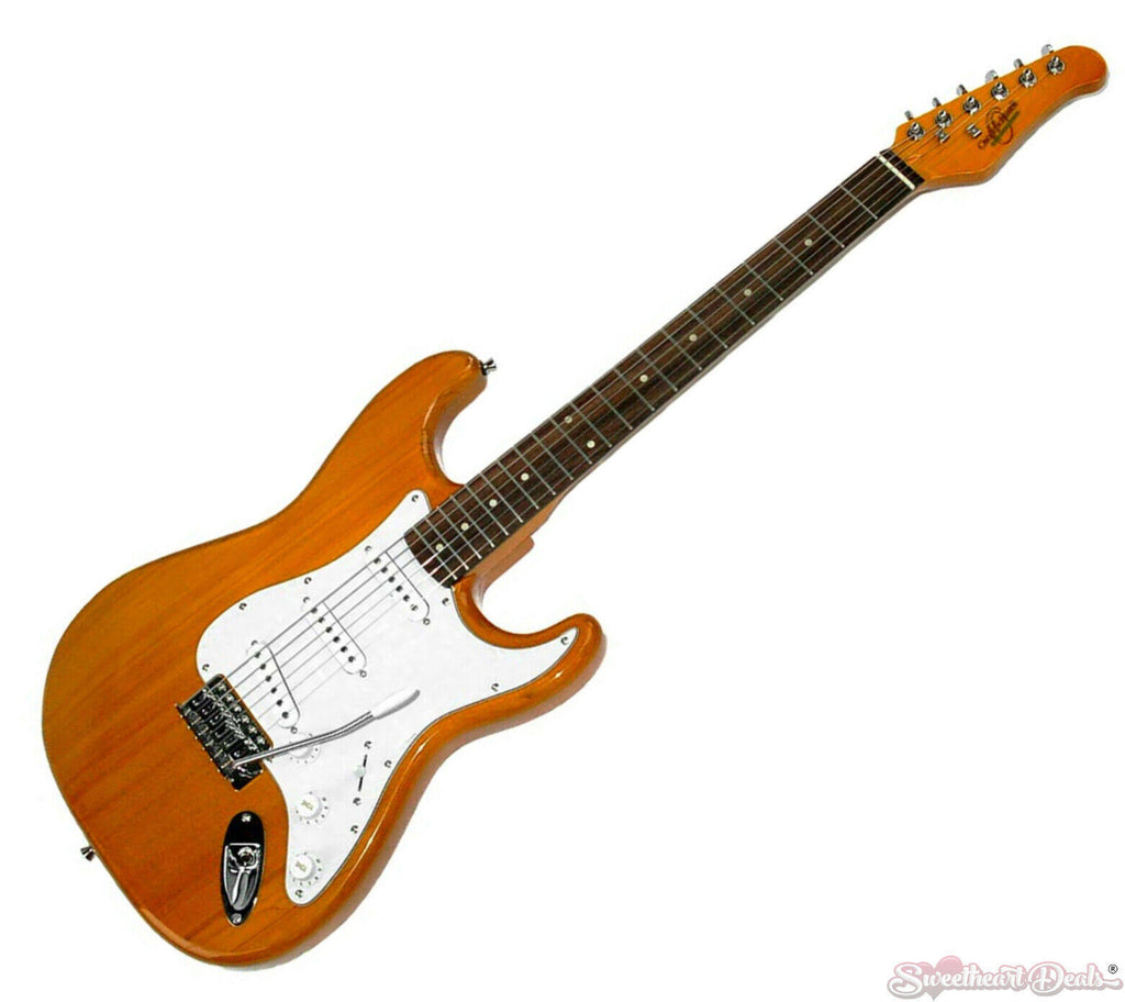 6 String Double Cutaway Electric Guitar Natural I28597