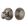 Gray Solid Brass Single Cylinder Deadbolt K46579
