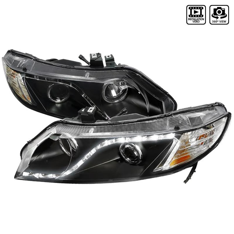 Black Projector Headlights B717335