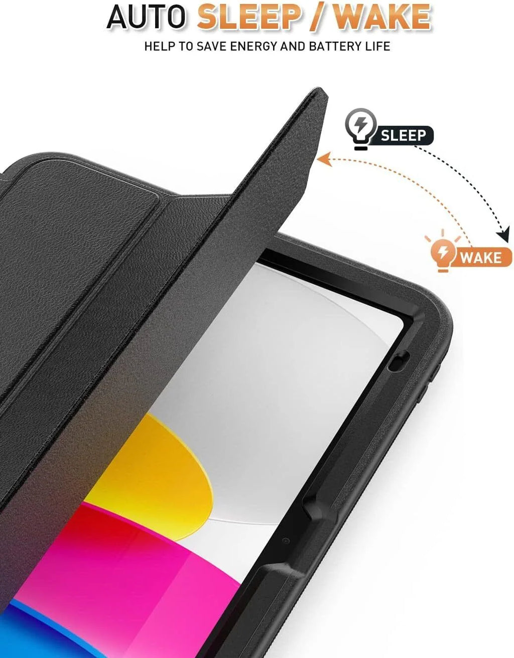 iPad 10th Generation 10.9 inch 2022 2023 Protective Cover with Pencil Holder Folding Stand C611603