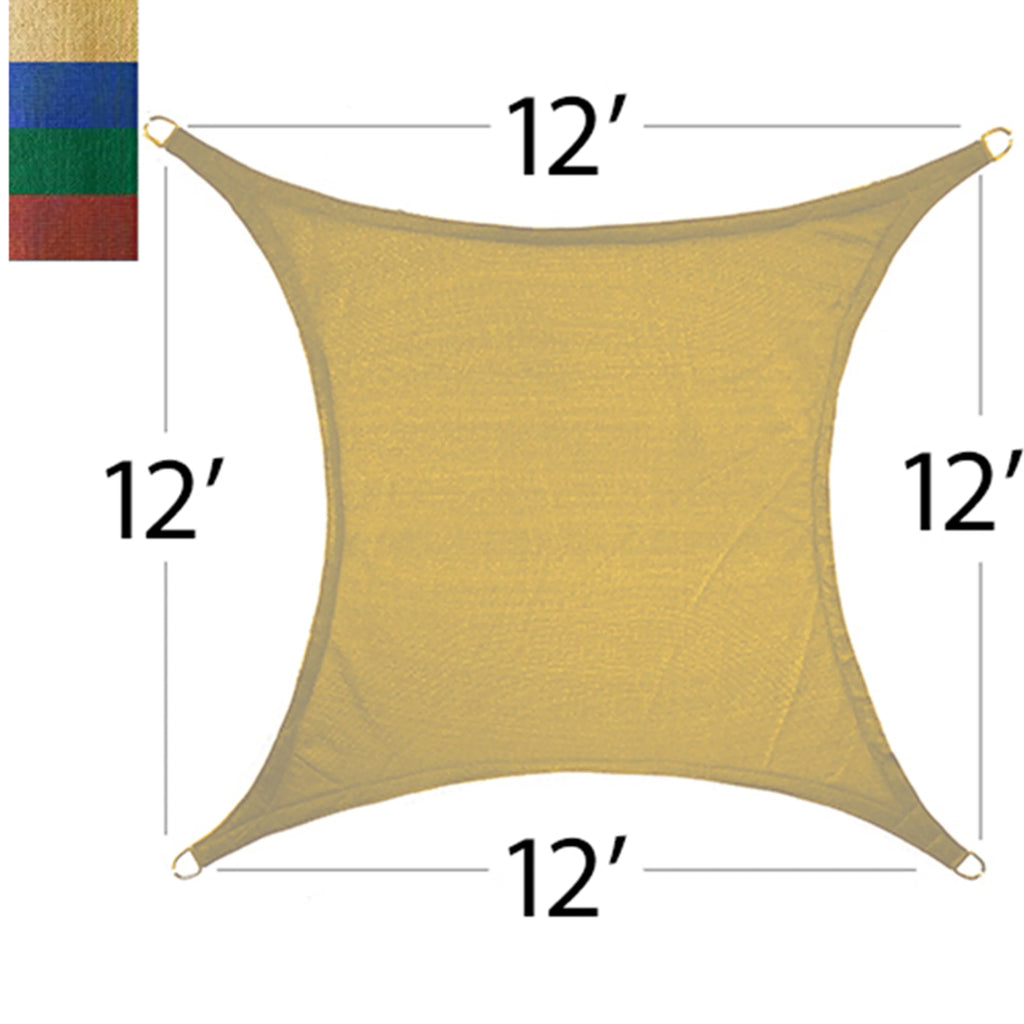 Sand 12 ft. Quadrilateral Sun Shade Sail C879517