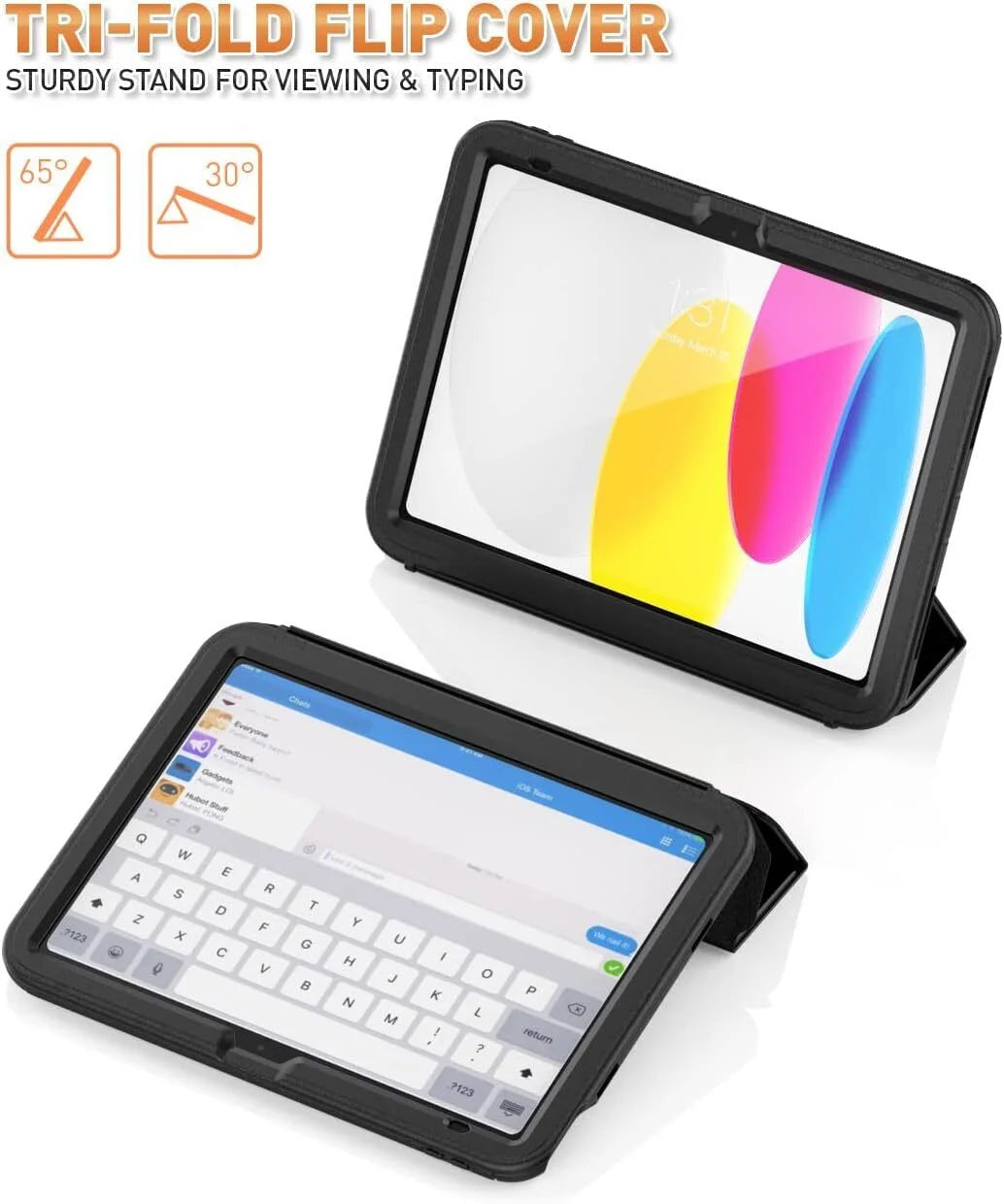 iPad 10th Generation 10.9 inch 2022 2023 Protective Cover with Pencil Holder Folding Stand C611603