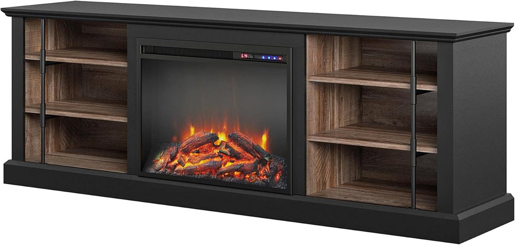 Black Fireplace Stand for TVs up to 70" G8858