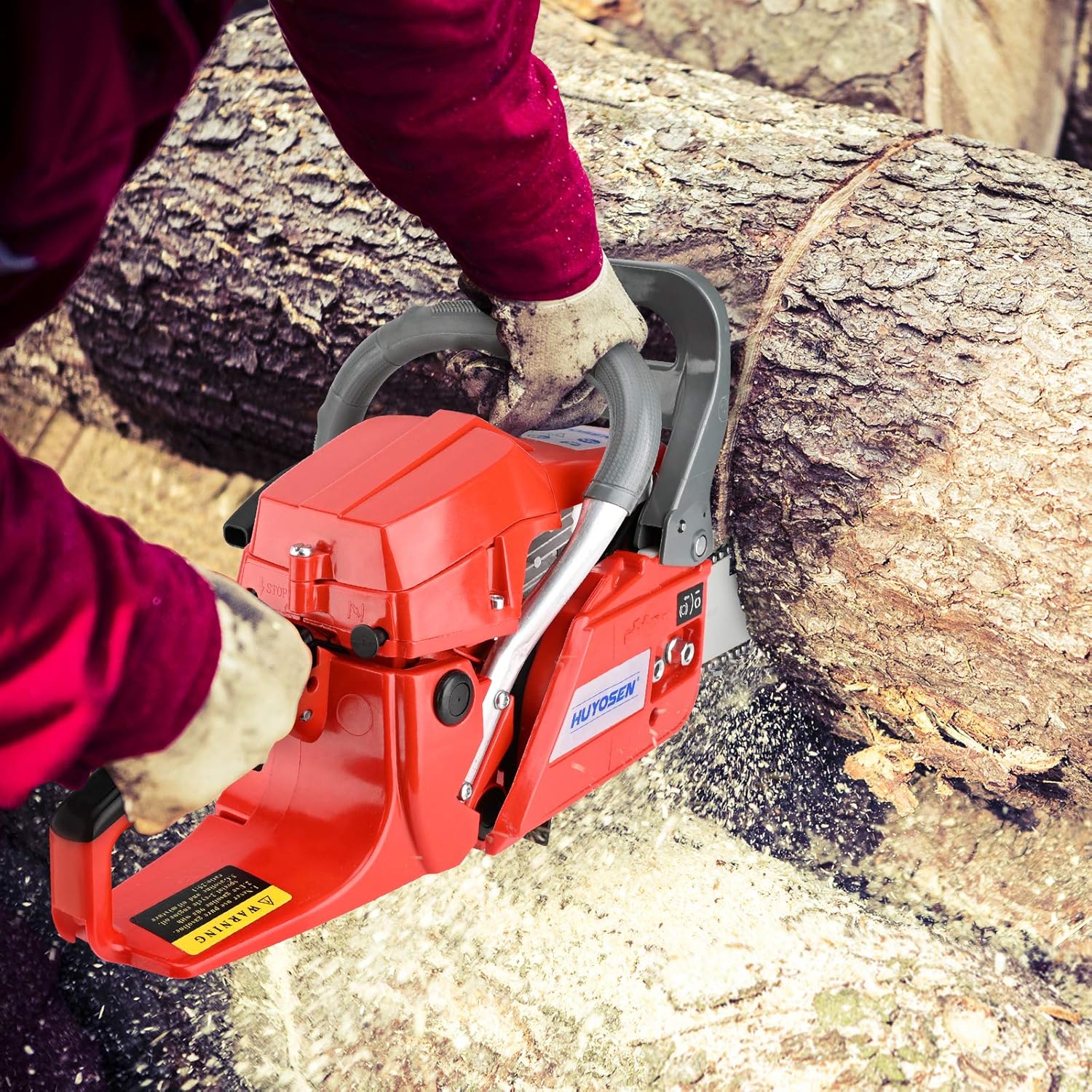 60CC 2-Cycle Gas Powered 20-Inch Chainsaw J9987