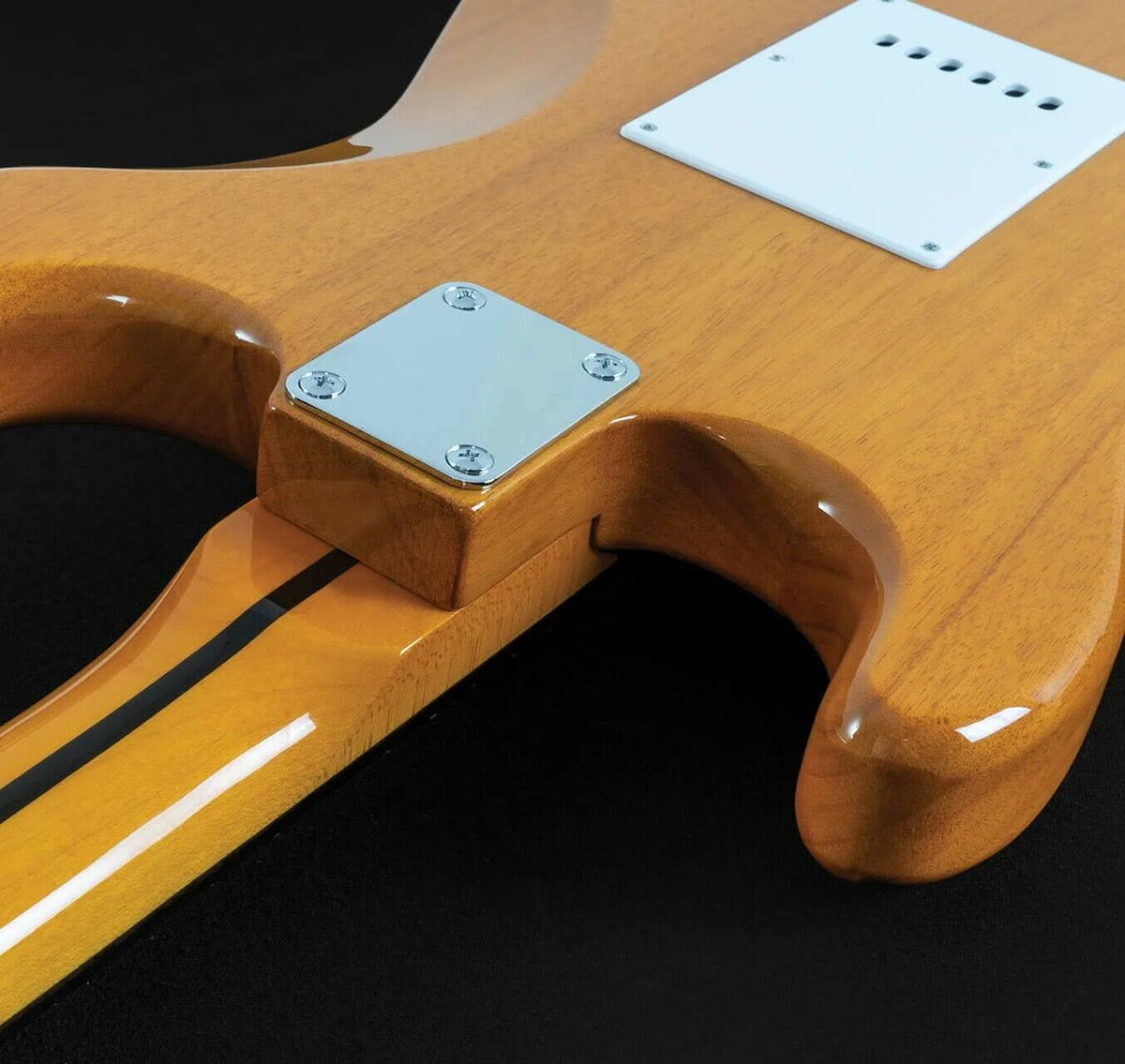 6 String Double Cutaway Electric Guitar Natural I28597