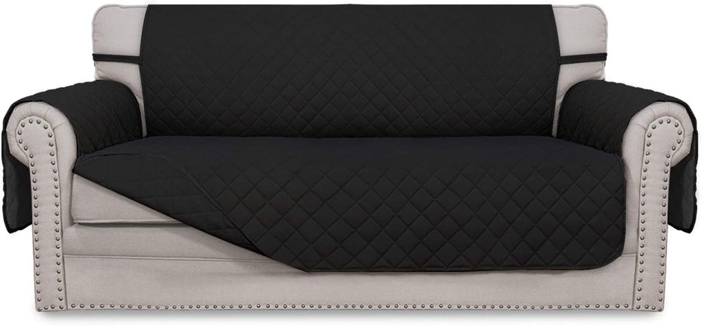 Sofa Slipcover Reversible Water Resistant Couch Cover with Elastic Straps Q3419