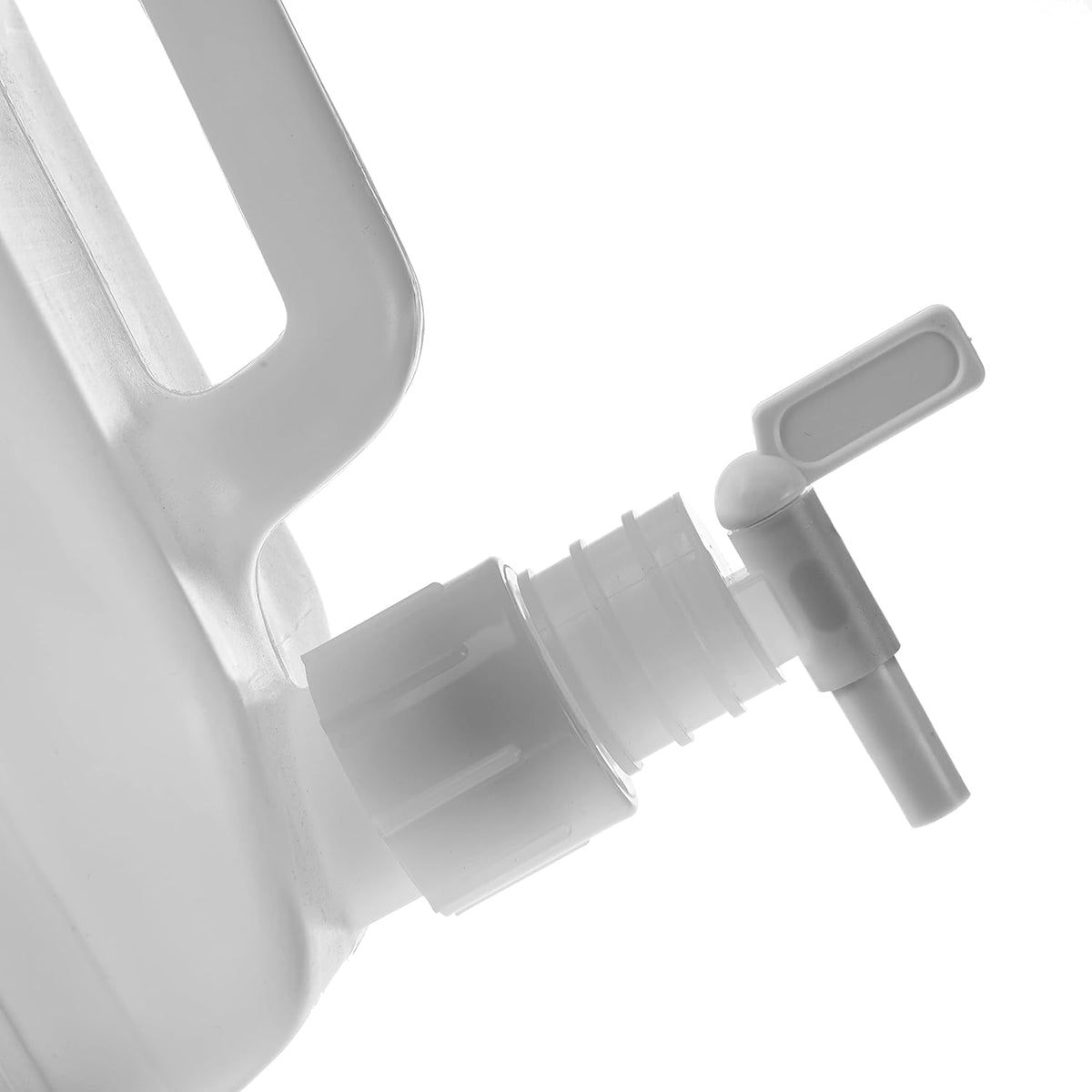 2.5 Gallon Plastic Dispenser Carboy with Spigot, HDPE, Natural, 4 Pack M1696