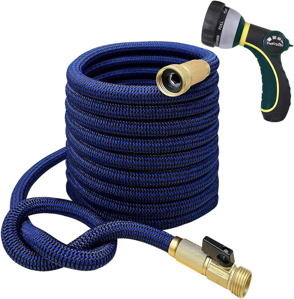 75 FT Pack of 2 Expandable Garden Hose with Brass Fittings O6196