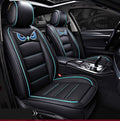 Black-Blue Waterproof Leather Car Seat Covers N51237