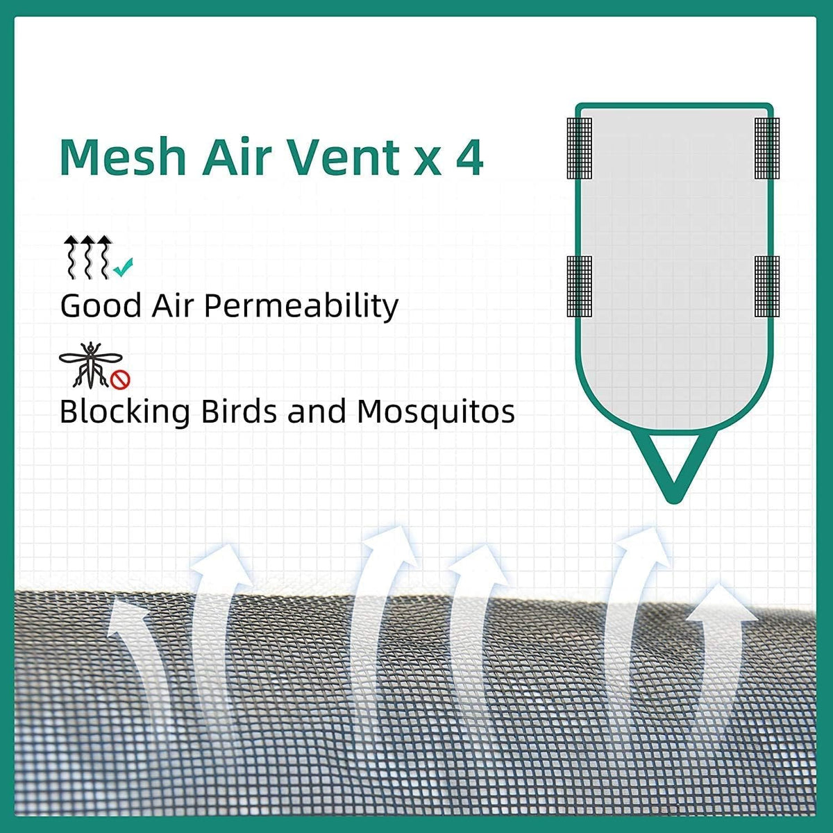 Pop Up Folding Camper Cover with Adhesive Repair Patches E69064