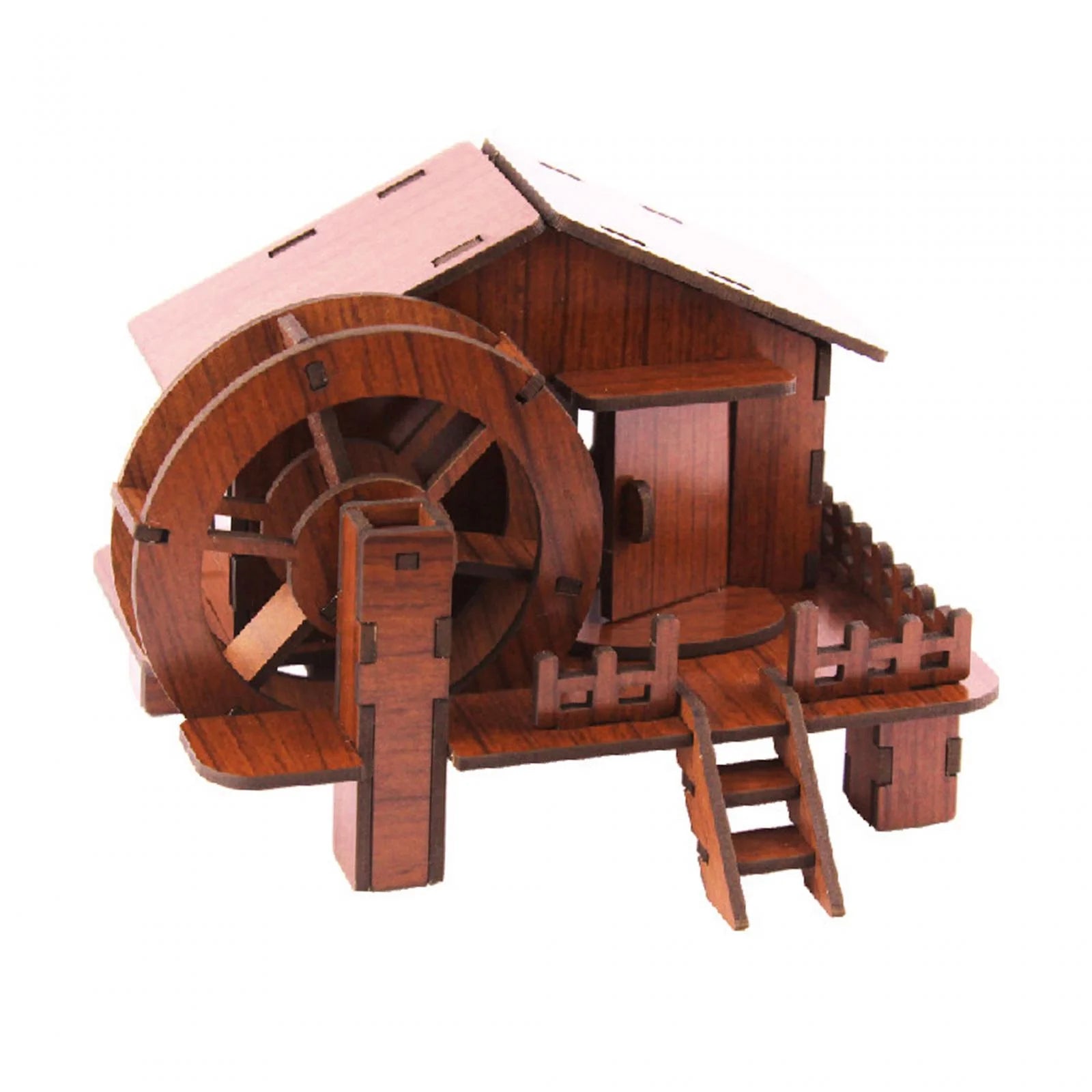 3D Wooden Puzzle House Construction Toy DIY Craft Learning Toy Z9321