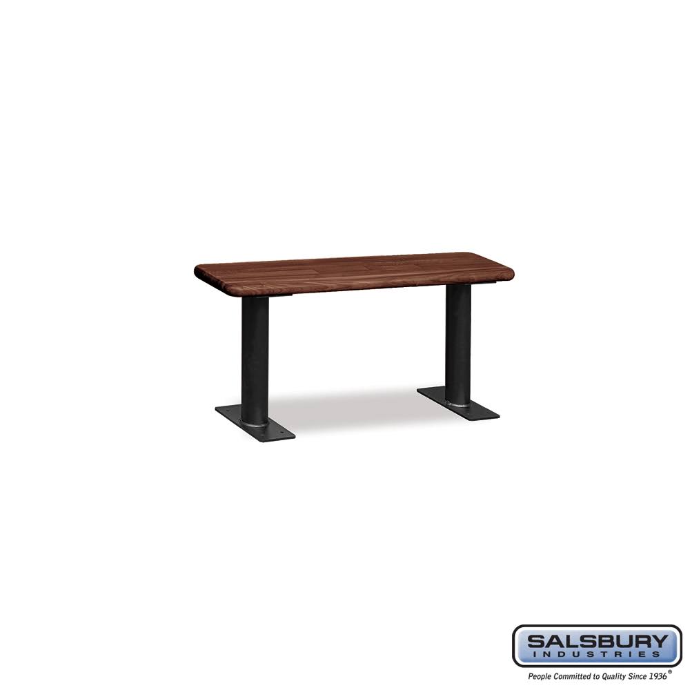 Wood Locker Bench 36 Inches Dark Finish I59963