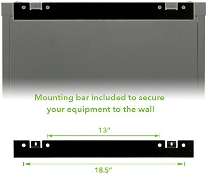 18U Wall Mount Audio Video Rack Cabinet with Glass Door S503270