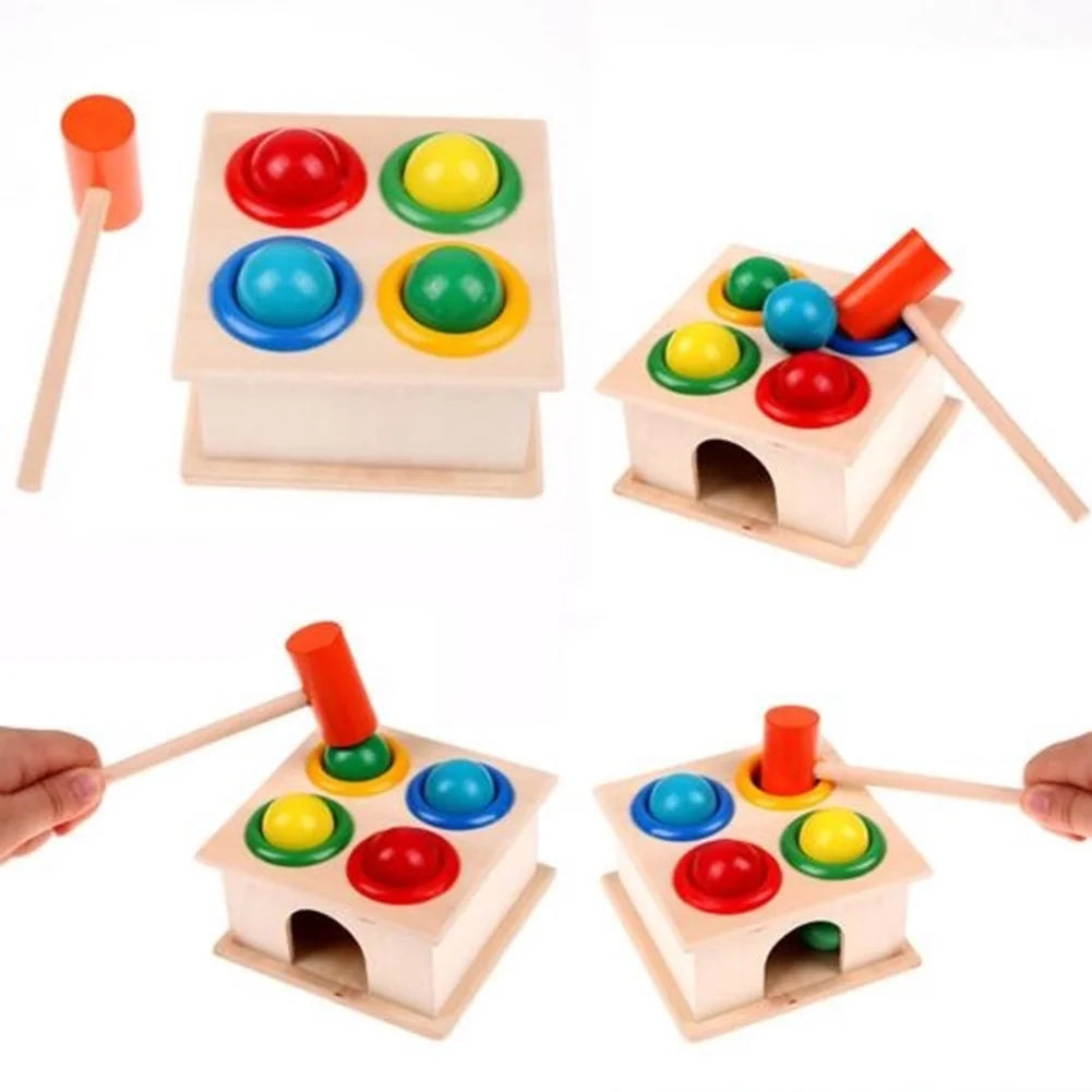 Wooden Hammer Balls Educational Toy Q92766