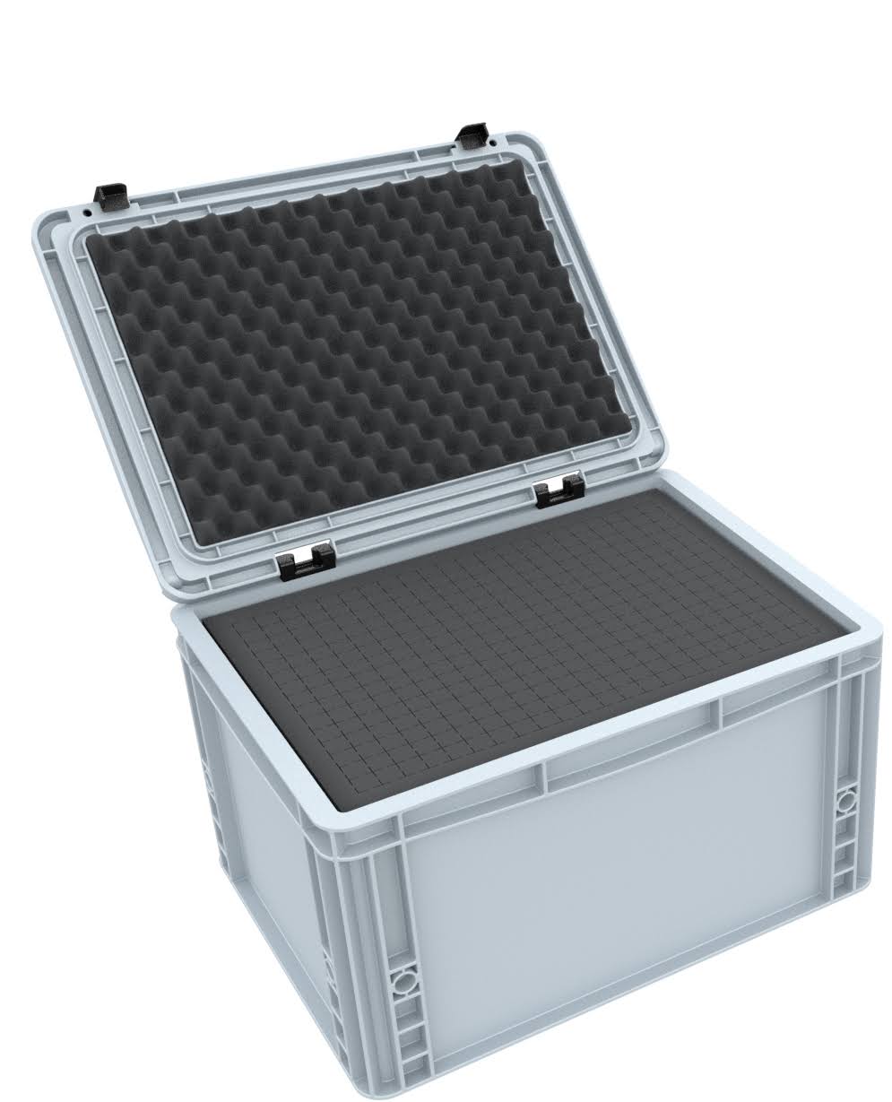 Eurocontainer Case 400 x 300 x 235 mm with Pick and Pluck Foam I265