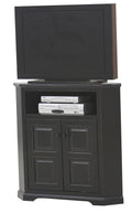 Tall Corner TV Console with 2 Wood Panel Doors P77746