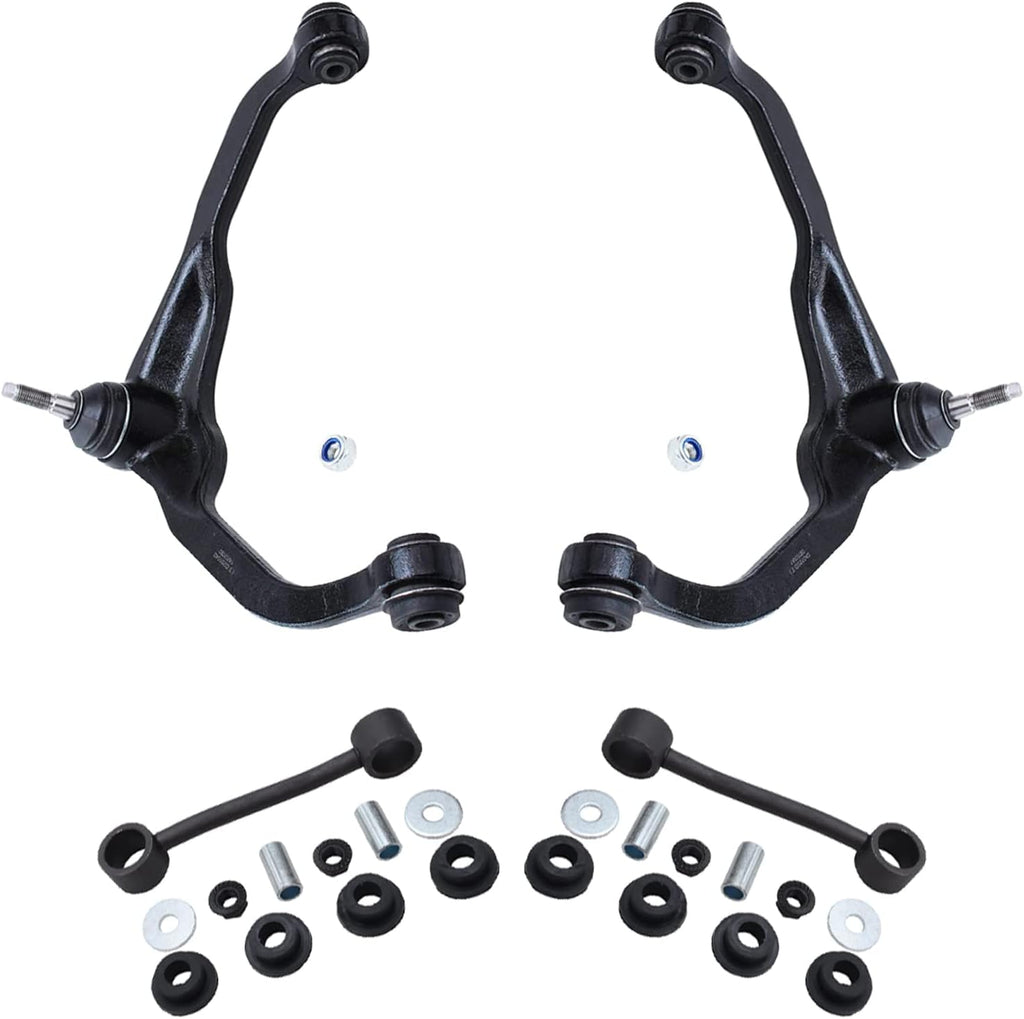 Front Upper Control Arm with Ball Joint and Sway Bar 4pc Set Y840