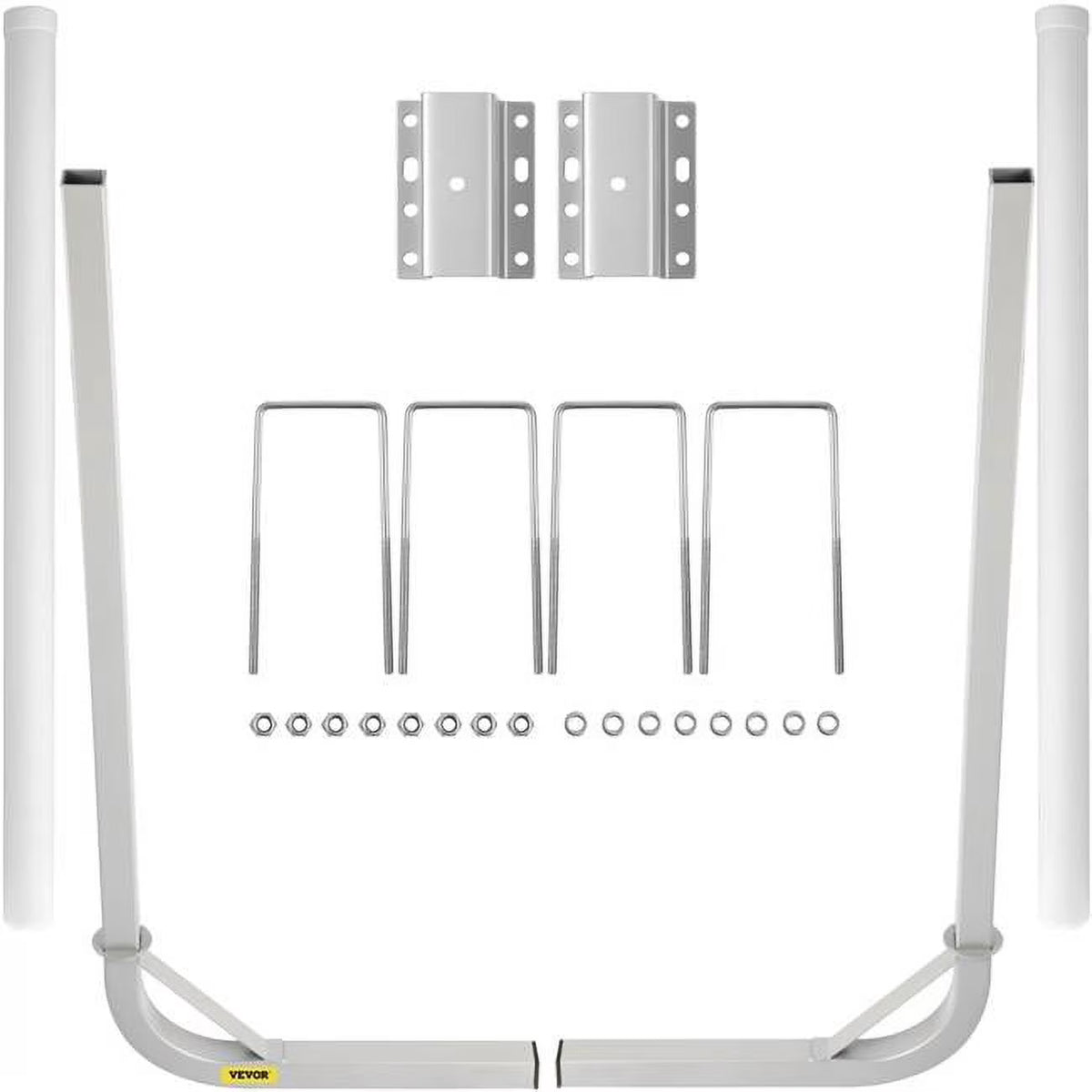 48 in. Steel Boat Trailer Guide-on with White PVC Tube Covers O755