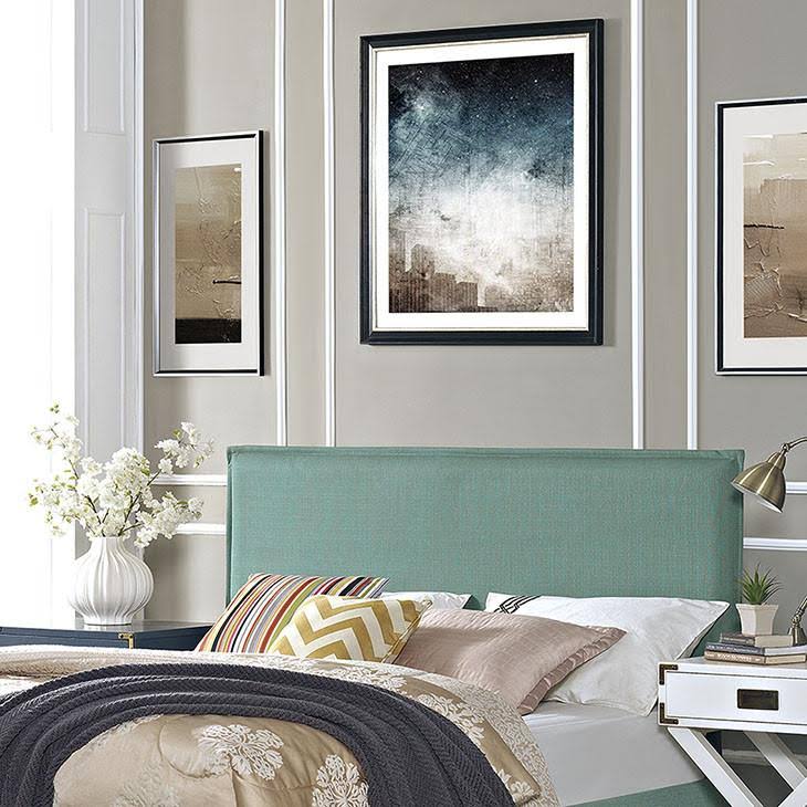 King Upholstered Fabric Headboard Y781465